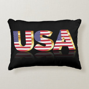 American Flag Pillow Dekokissen