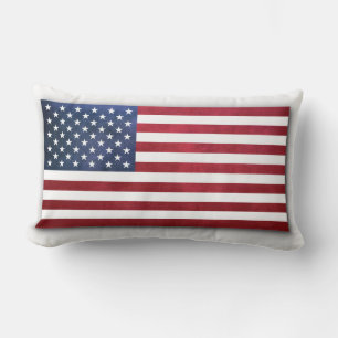 American Flag Pillow Lendenkissen