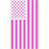 American Flag Pink Aufkleber (Vorderseite)
