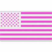American Flag Pink Edition Aufkleber (Vorderseite)