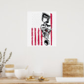 American Flag Piston Muscle Car 5 Poster (Küche)