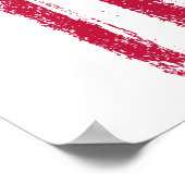 American Flag Piston Muscle Car 9 Poster (Ecke)