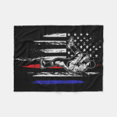 American Flag Pitcher Usa Pitching 4. Fleecedecke (Vorderseite (Horizontal))