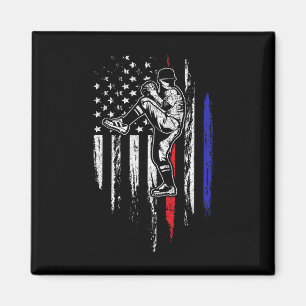 American Flag Pitcher Usa Pitching 4. Magnet