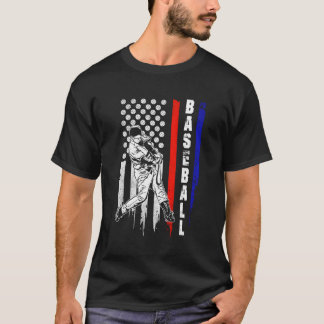 American Flag Pitcher Usa Pitching 4. T-Shirt