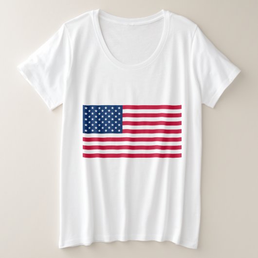 American Flag Plus Size T - Shirt USA (Design vorne)