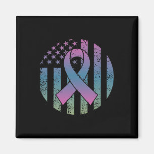 American Flag Pocket Metastatic Breast Cancer Awa Magnet