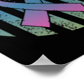 American Flag Pocket Metastatic Breast Cancer Awa Poster (Ecke)