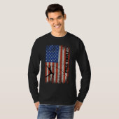 American Flag Pole Vault - Distressed Look Pole Va T-Shirt (Vorne ganz)