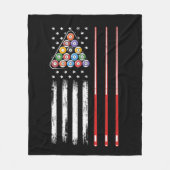 American Flag Pool Player Fleecedecke (Vorderseite)