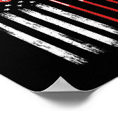 American Flag Pool Player Poster (Ecke)