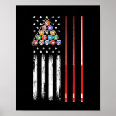 American Flag Pool Player Poster (Vorne)