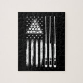 American Flag Pool Player Puzzle (Vertikal)