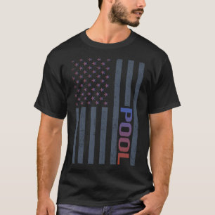 American Flag Pool T-Shirt