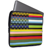 American Flag Pop Art 3 Laptopschutzhülle (Vorne Rechts)