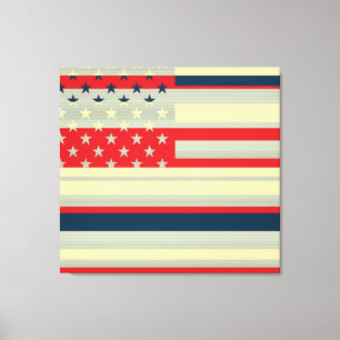 American Flag Pop Art 3 Leinwanddruck