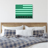 American Flag Pop Art 4 Leinwanddruck (Insitu (Schlafzimmer))