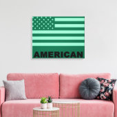 American Flag Pop Art 4 Leinwanddruck (Insitu (Wohnzimmer))