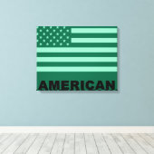American Flag Pop Art 4 Leinwanddruck (Insitu (Holzboden))