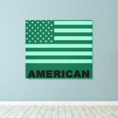 American Flag Pop Art 4 Leinwanddruck (Insitu (Holzboden))