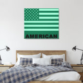 American Flag Pop Art 4 Leinwanddruck (Insitu (Schlafzimmer))