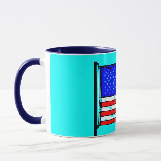 American Flag Pop Art Cup Tasse (Links)