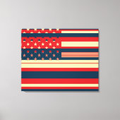 American Flag Pop Art Leinwanddruck (Vorderseite)