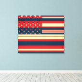 American Flag Pop Art Leinwanddruck (Insitu (Holzboden))