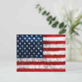 American Flag Portrait Postcard Postkarte (Stehend Vorderseite)