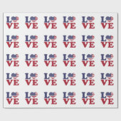 American Flag Post Card Geschenkpapier (Flach)