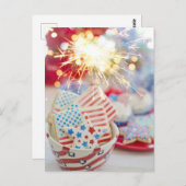 American Flag Post Card Postkarte (Vorne/Hinten)