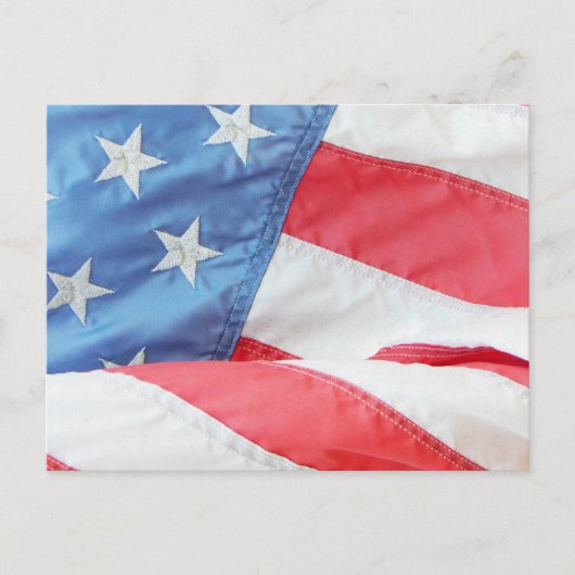 American Flag Post Card Postkarte (Vorderseite)