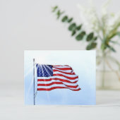 American Flag Post Card Postkarte (Stehend Vorderseite)