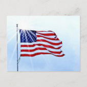 American Flag Post Card Postkarte (Vorderseite)