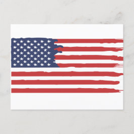 American Flag Post Card Postkarte