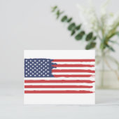 American Flag Post Card Postkarte (Stehend Vorderseite)