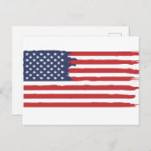 American Flag Post Card Postkarte (Vorne/Hinten)