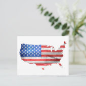 American Flag Post Card Postkarte (Stehend Vorderseite)