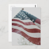 American Flag Post Card Postkarte (Vorne/Hinten)