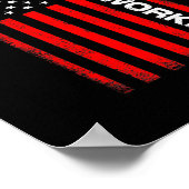 American Flag Postal Worker Patriotic Postman Poster (Ecke)