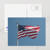 American Flag Postcard Postkarte (Vorne/Hinten)