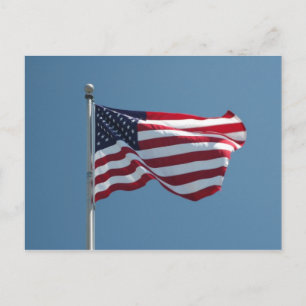 American Flag Postcard Postkarte