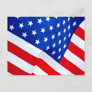 American Flag Postcard Postkarte