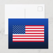 American Flag Postcard Postkarte (Vorne/Hinten)