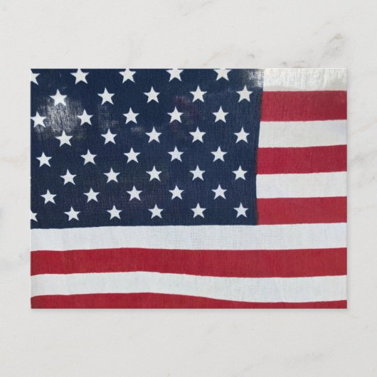 American Flag Postcard Postkarte (Vorderseite)