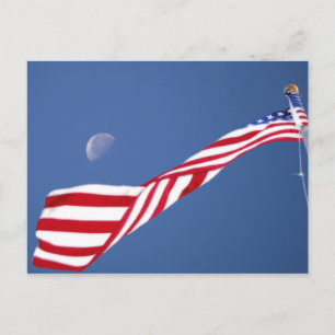 American Flag Postcard Postkarte