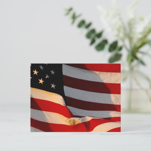 American Flag Postcard Postkarte (Stehend Vorderseite)