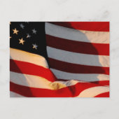 American Flag Postcard Postkarte (Vorderseite)