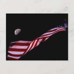 American Flag Postcard Postkarte