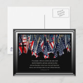 American Flag Postcard Postkarte (Vorne/Hinten)